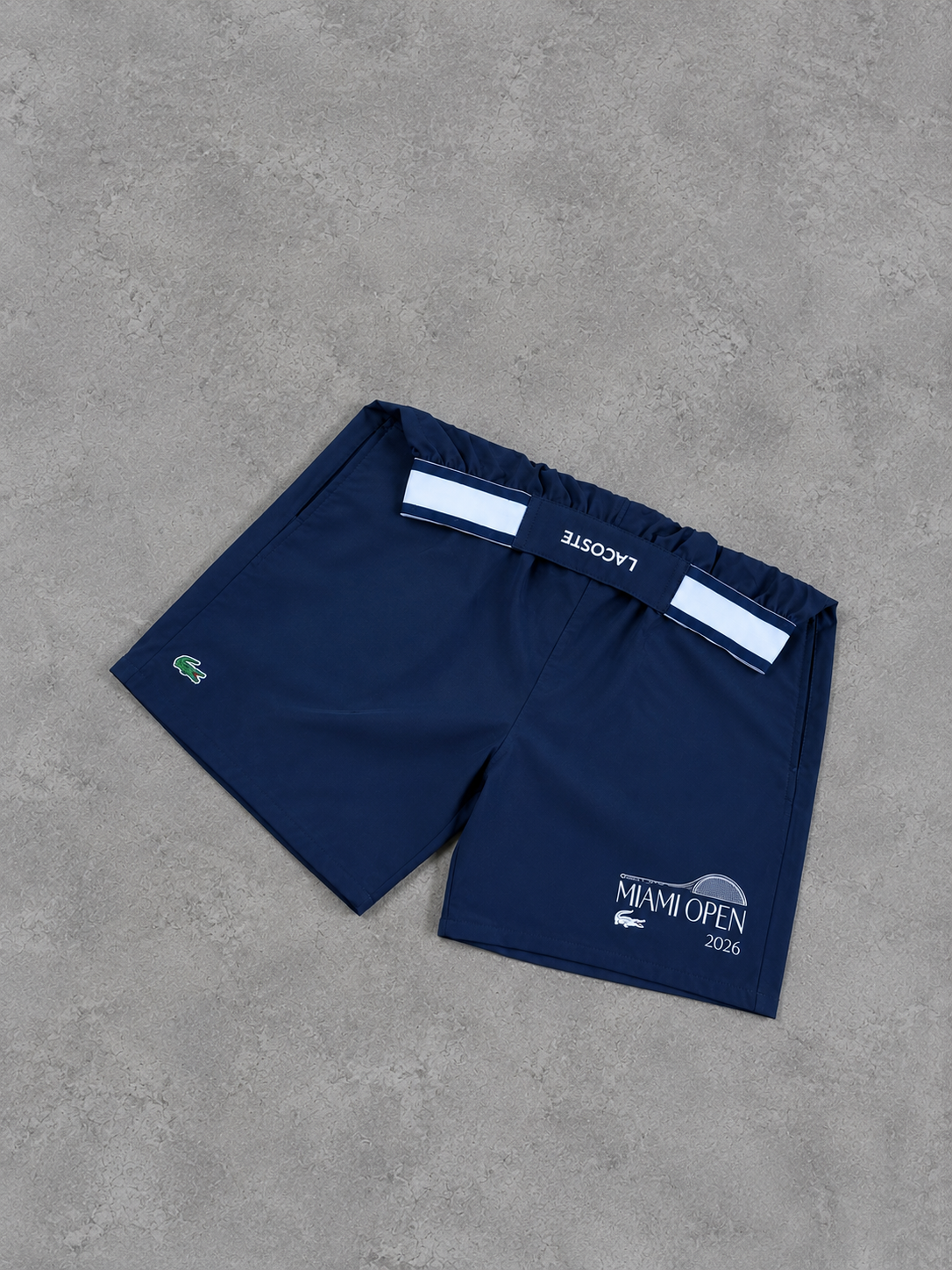 Bermuda Lacoste Edição Miami Open (Azul Escuro)